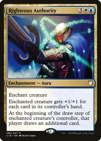 Righteous Authority, Commander 2018 188