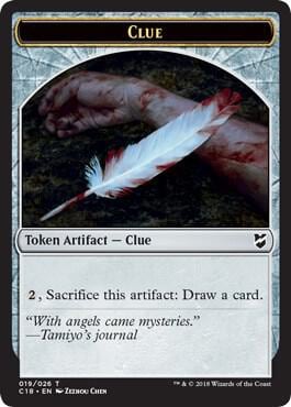 Clue // Construct (021) Double-Sided Token, Commander 2018 19 // 21