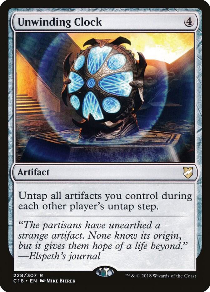 Unwinding Clock, Commander 2018 228