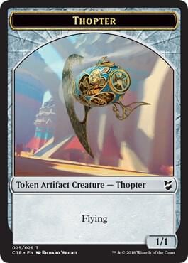 Thopter (025) // Servo Double-Sided Token, Commander 2018 25 // 24