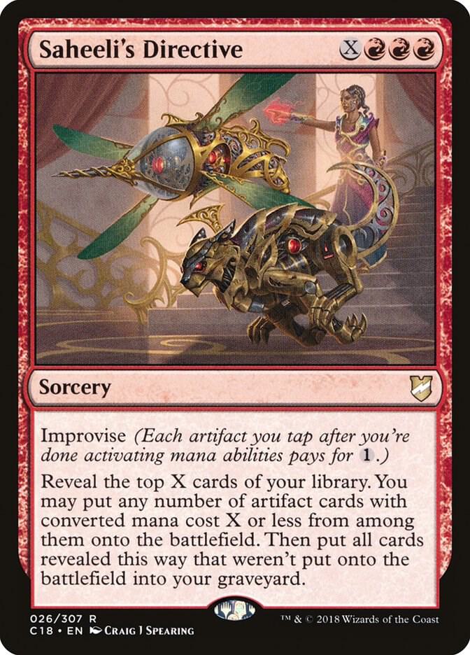 Saheeli's Directive, Commander 2018 26