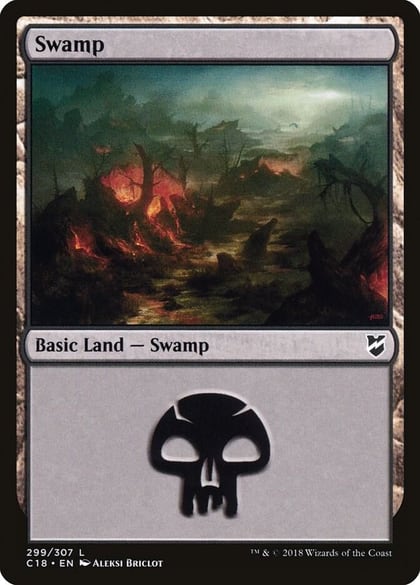 Swamp (299), Commander 2018 299
