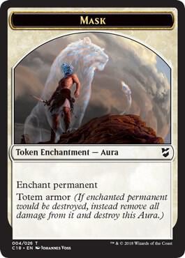 Mask // Horror Double-Sided Token, Commander 2018 4 // 22
