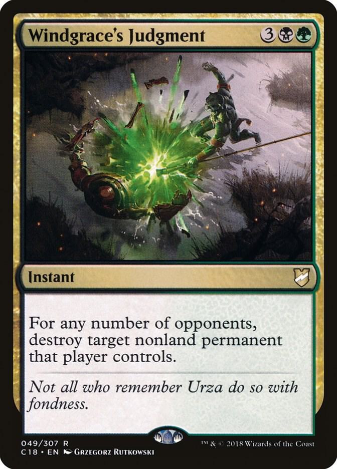 Windgrace's Judgment, Commander 2018 49
