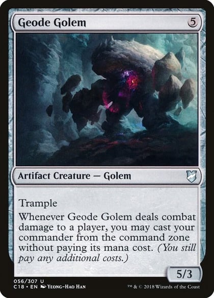 Geode Golem, Commander 2018 56