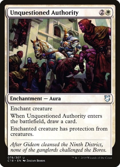 Unquestioned Authority, Commander 2018 78