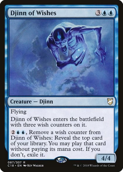 Djinn of Wishes, Commander 2018 87