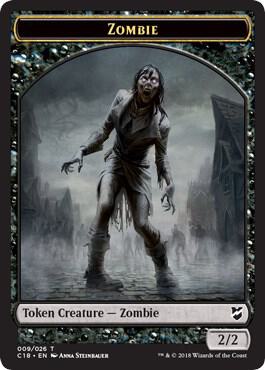 Zombie // Shapeshifter Double-Sided Token, Commander 2018 9 // 2