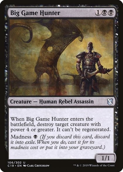 Big Game Hunter, Commander 2019 106