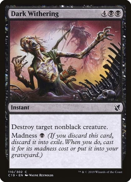 Dark Withering, Commander 2019 110