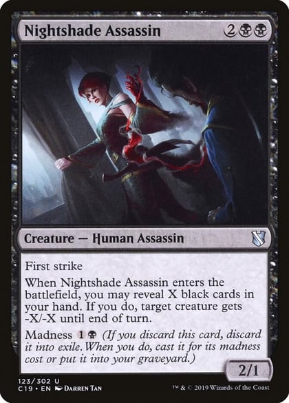 Nightshade Assassin, Commander 2019 123