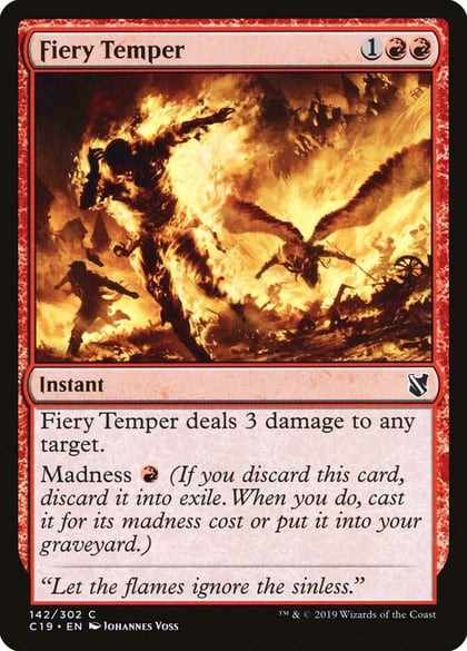Fiery Temper, Commander 2019 142