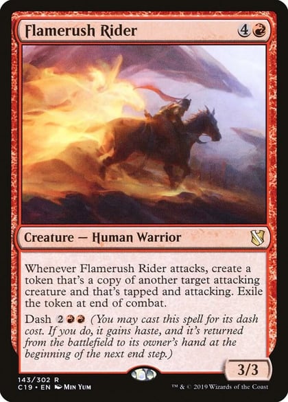 Flamerush Rider, Commander 2019 143