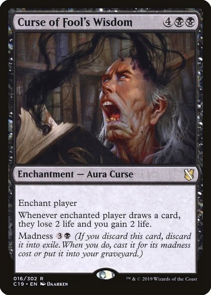 Curse of Fool's Wisdom, Commander 2019 16