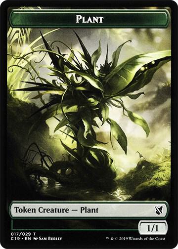 Plant // Snake Double-Sided Token, Commander 2019 17 // 20