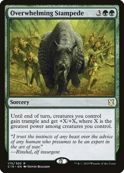 Overwhelming Stampede, Commander 2019 175