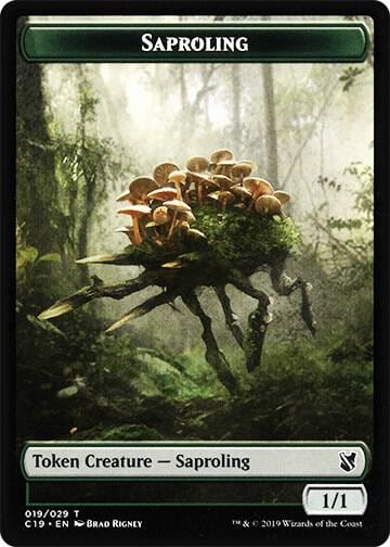 Saproling // Morph Double-Sided Token, Commander 2019 19 // 27