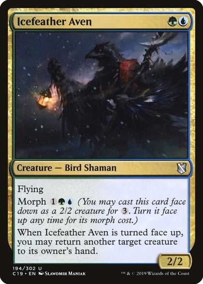 Icefeather Aven, Commander 2019 194