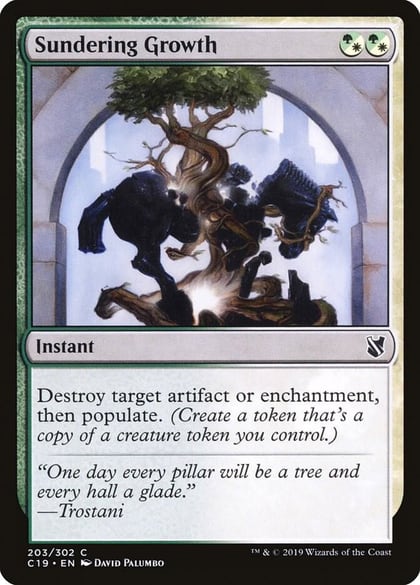 Sundering Growth, Commander 2019 203