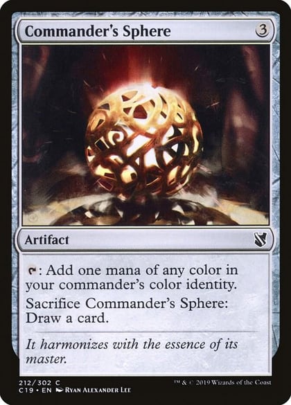 Commander's Sphere, Commander 2019 212