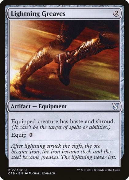Lightning Greaves, Commander 2019 217