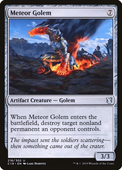 Meteor Golem, Commander 2019 218