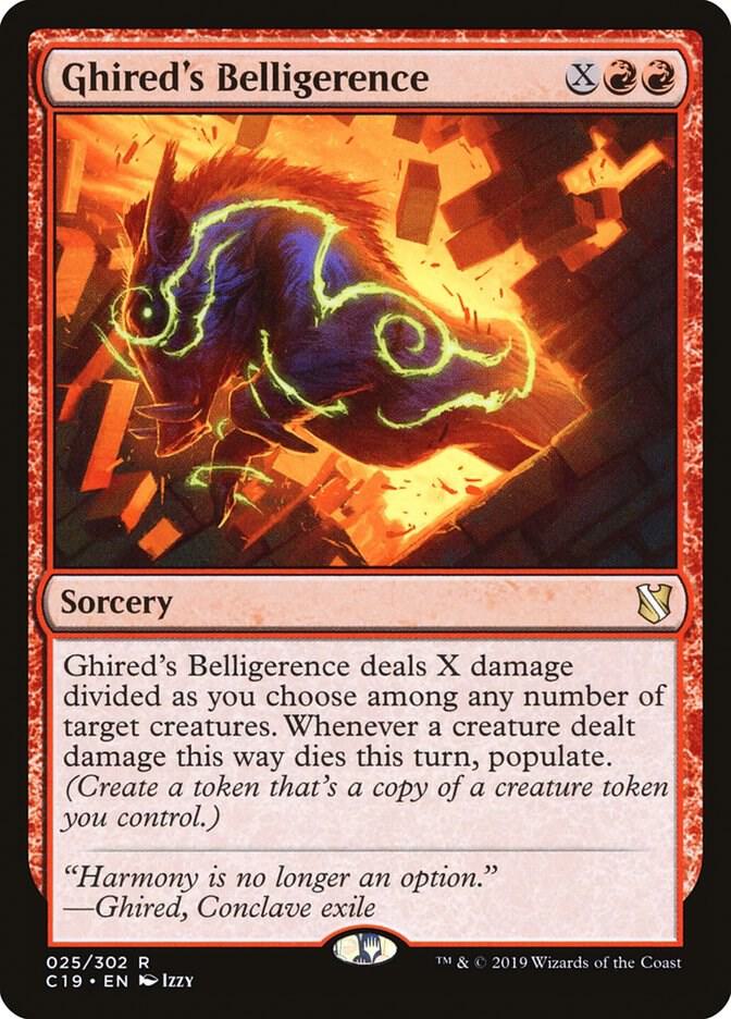 Ghired's Belligerence, Commander 2019 25