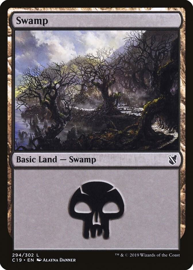 Swamp (294), Commander 2019 294