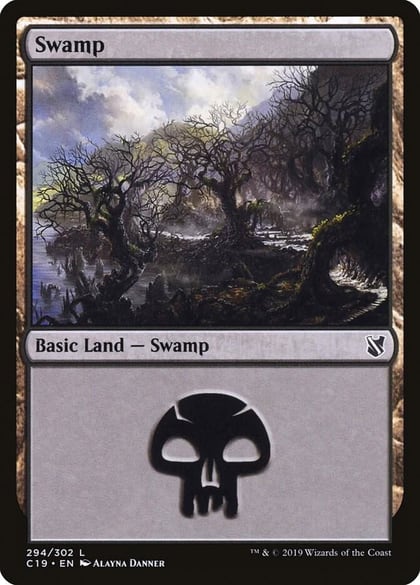 Swamp (294), Commander 2019 294