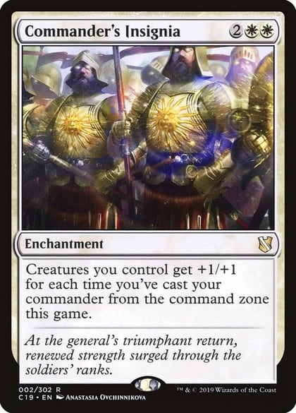 Commander's Insignia, Commander 2019 2