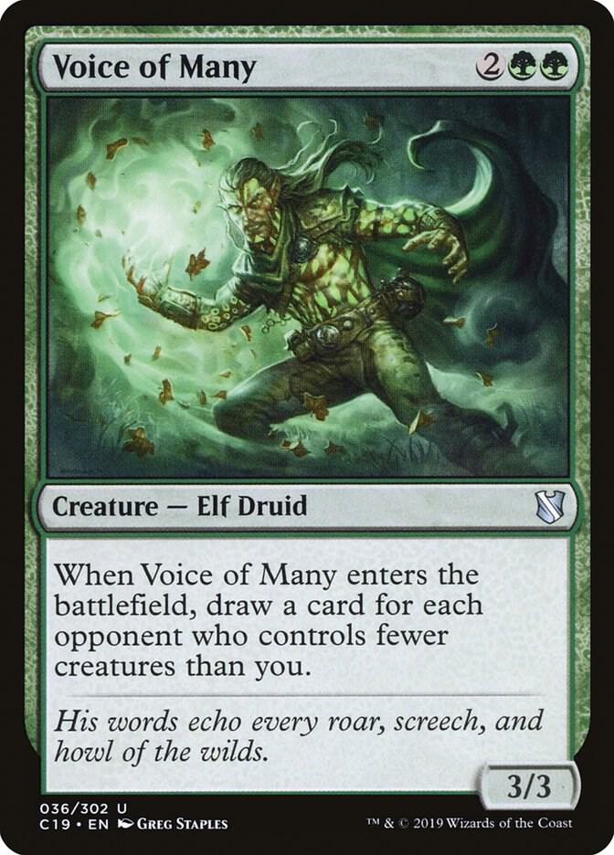 Voice of Many, Commander 2019 36