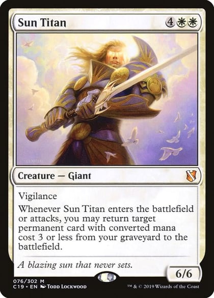 Sun Titan, Commander 2019 76