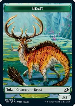 Beast (010) // Snake Double-Sided Token, Commander 2020 10 // 15