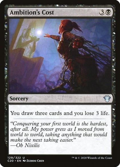 Ambition's Cost, Commander 2020 129