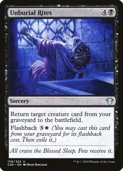Unburial Rites, Commander 2020 139