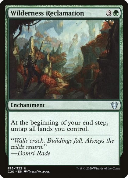 Wilderness Reclamation, Commander 2020 196