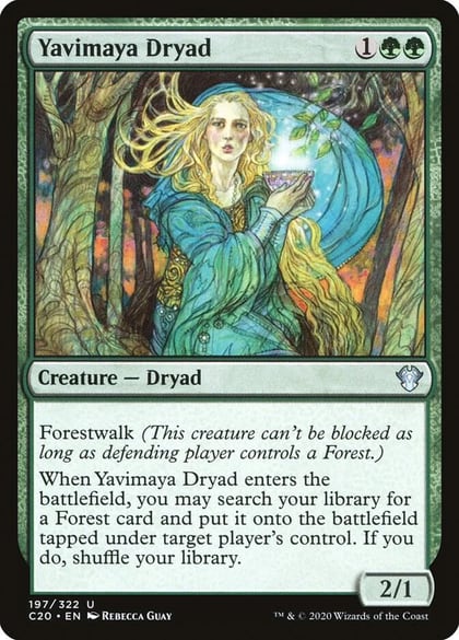 Yavimaya Dryad, Commander 2020 197
