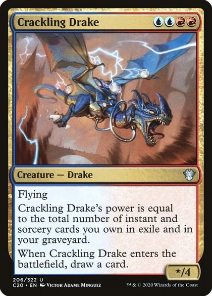 Crackling Drake, Commander 2020 206
