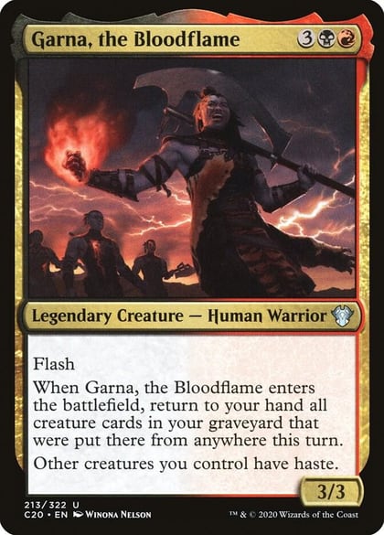 Garna, the Bloodflame, Commander 2020 213