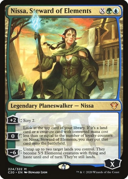 Nissa, Steward of Elements, Commander 2020 224