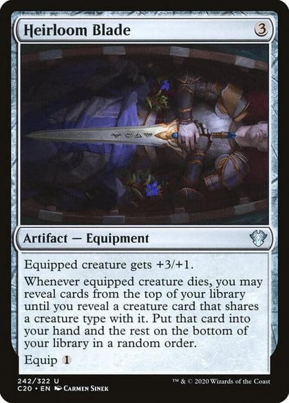 Heirloom Blade, Commander 2020 242