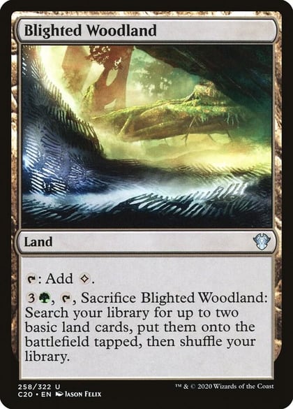 Blighted Woodland, Commander 2020 258