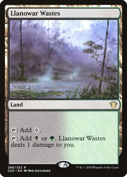 Llanowar Wastes, Commander 2020 286