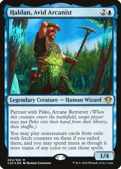 Haldan, Avid Arcanist, Commander 2020 2