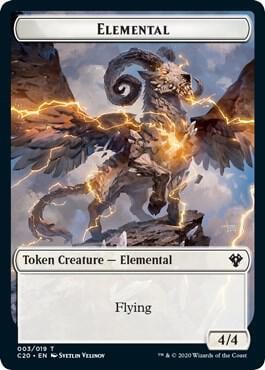 Elemental (003) // Soldier Double-Sided Token, Commander 2020 3 // 5