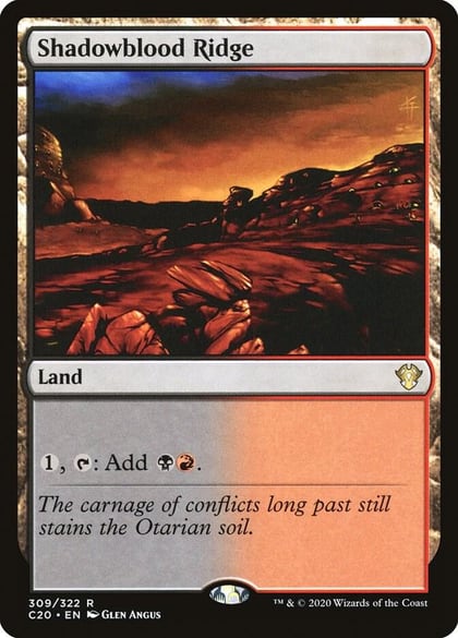 Shadowblood Ridge, Commander 2020 309