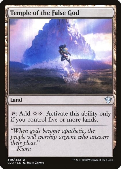 Temple of the False God, Commander 2020 319