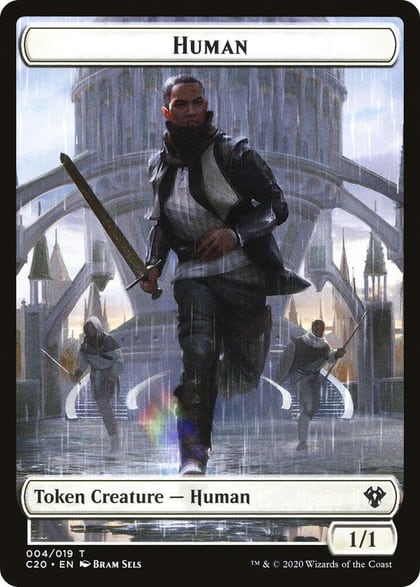 Human // Treasure Double-Sided Token, Commander 2020 4 // 19