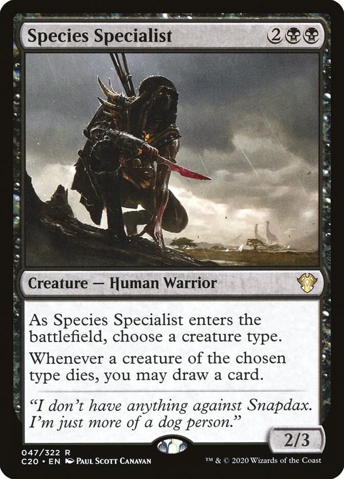 Species Specialist, Commander 2020 47