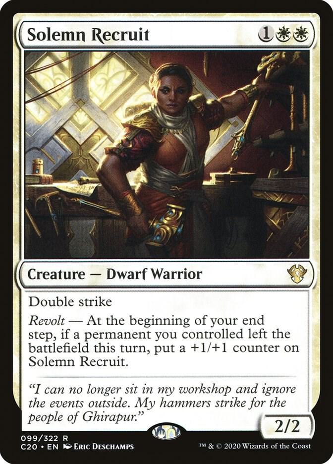 Solemn Recruit, Commander 2020 99
